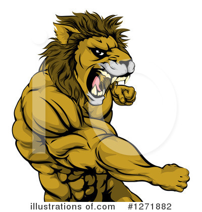 Royalty-Free (RF) Lion Clipart Illustration by AtStockIllustration - Stock Sample #1271882