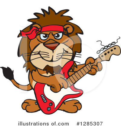 Royalty-Free (RF) Lion Clipart Illustration by Dennis Holmes Designs - Stock Sample #1285307