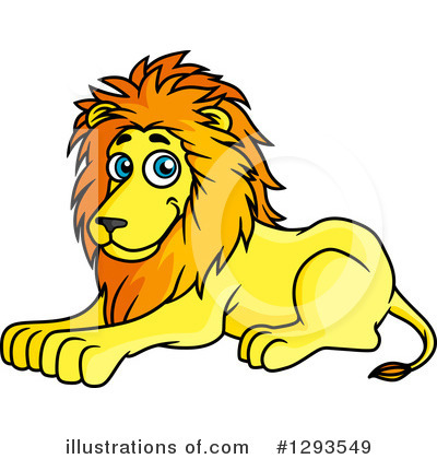 Royalty-Free (RF) Lion Clipart Illustration by Vector Tradition SM - Stock Sample #1293549