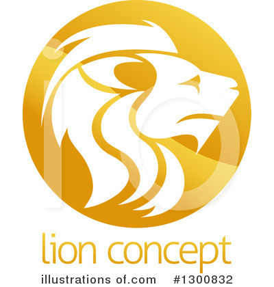 Royalty-Free (RF) Lion Clipart Illustration by AtStockIllustration - Stock Sample #1300832