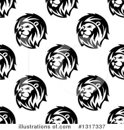 Royalty-Free (RF) Lion Clipart Illustration by Vector Tradition SM - Stock Sample #1317337