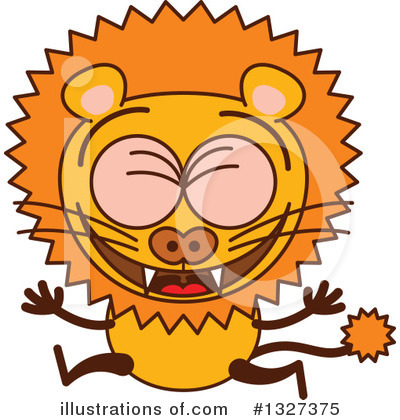 Royalty-Free (RF) Lion Clipart Illustration by Zooco - Stock Sample #1327375