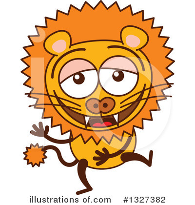 Royalty-Free (RF) Lion Clipart Illustration by Zooco - Stock Sample #1327382