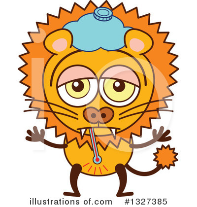 Royalty-Free (RF) Lion Clipart Illustration by Zooco - Stock Sample #1327385
