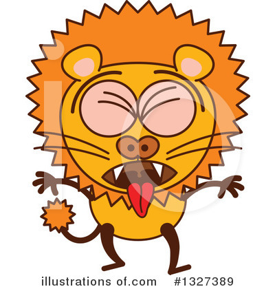Royalty-Free (RF) Lion Clipart Illustration by Zooco - Stock Sample #1327389