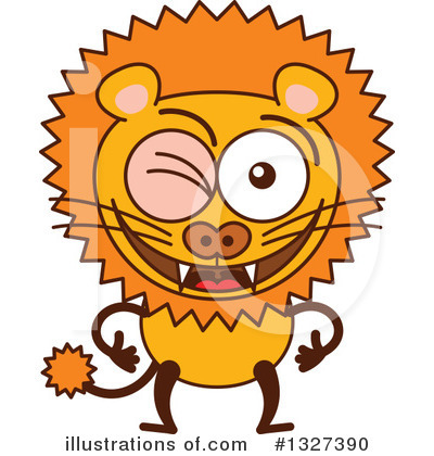 Royalty-Free (RF) Lion Clipart Illustration by Zooco - Stock Sample #1327390