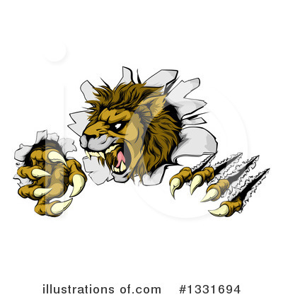 Royalty-Free (RF) Lion Clipart Illustration by AtStockIllustration - Stock Sample #1331694