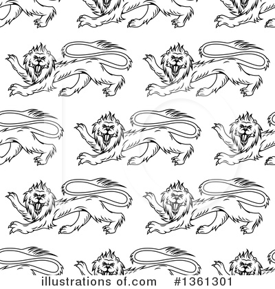 Royalty-Free (RF) Lion Clipart Illustration by Vector Tradition SM - Stock Sample #1361301