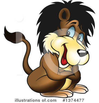 Royalty-Free (RF) Lion Clipart Illustration by dero - Stock Sample #1374477