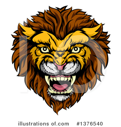 Royalty-Free (RF) Lion Clipart Illustration by AtStockIllustration - Stock Sample #1376540