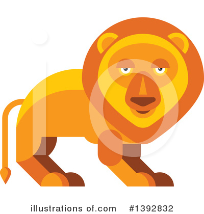 Royalty-Free (RF) Lion Clipart Illustration by Vector Tradition SM - Stock Sample #1392832