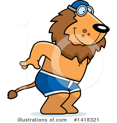 Royalty-Free (RF) Lion Clipart Illustration by Cory Thoman - Stock Sample #1418321