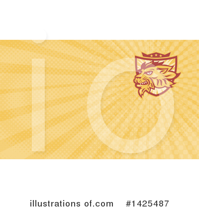 Royalty-Free (RF) Lion Clipart Illustration by patrimonio - Stock Sample #1425487