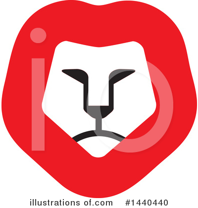 Royalty-Free (RF) Lion Clipart Illustration by ColorMagic - Stock Sample #1440440