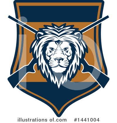 Royalty-Free (RF) Lion Clipart Illustration by Vector Tradition SM - Stock Sample #1441004