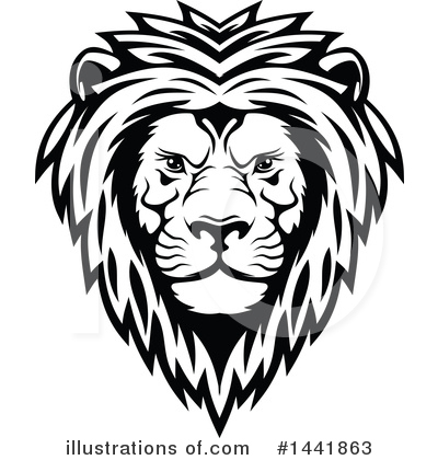 Royalty-Free (RF) Lion Clipart Illustration by Vector Tradition SM - Stock Sample #1441863