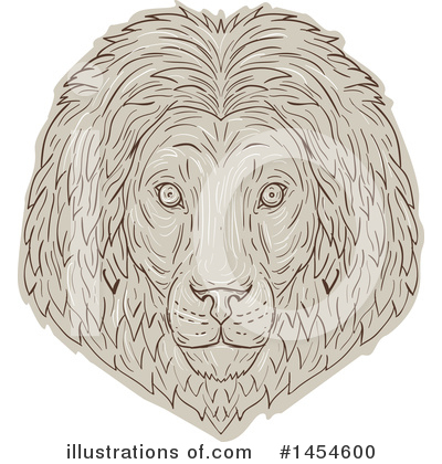 Royalty-Free (RF) Lion Clipart Illustration by patrimonio - Stock Sample #1454600
