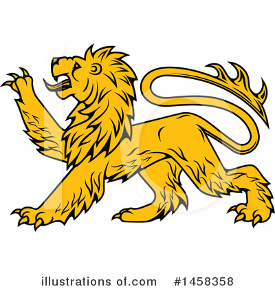 Heraldic Lion Clipart #1458358 by Vector Tradition SM