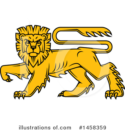 Heraldic Lion Clipart #1458359 by Vector Tradition SM