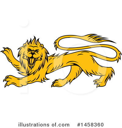 Royalty-Free (RF) Lion Clipart Illustration by Vector Tradition SM - Stock Sample #1458360