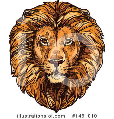 Royalty-Free (RF) Lion Clipart Illustration by Vector Tradition SM - Stock Sample #1461010