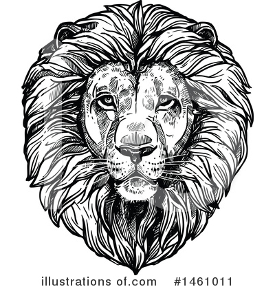 Royalty-Free (RF) Lion Clipart Illustration by Vector Tradition SM - Stock Sample #1461011