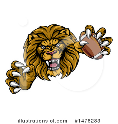 Royalty-Free (RF) Lion Clipart Illustration by AtStockIllustration - Stock Sample #1478283