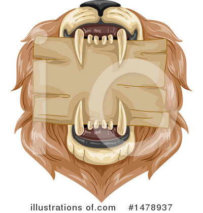 Royalty-Free (RF) Lion Clipart Illustration by BNP Design Studio - Stock Sample #1478937