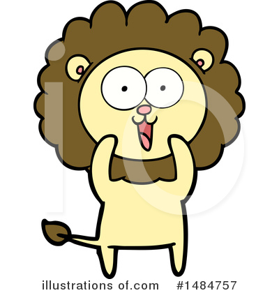 Royalty-Free (RF) Lion Clipart Illustration by lineartestpilot - Stock Sample #1484757