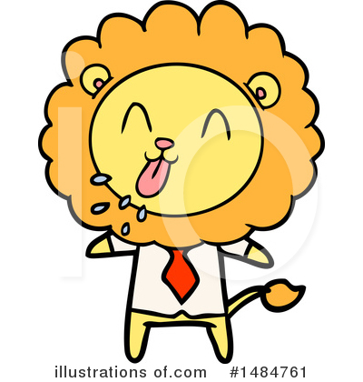 Royalty-Free (RF) Lion Clipart Illustration by lineartestpilot - Stock Sample #1484761