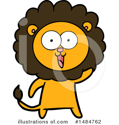 Royalty-Free (RF) Lion Clipart Illustration by lineartestpilot - Stock Sample #1484762
