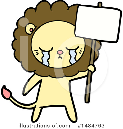 Royalty-Free (RF) Lion Clipart Illustration by lineartestpilot - Stock Sample #1484763