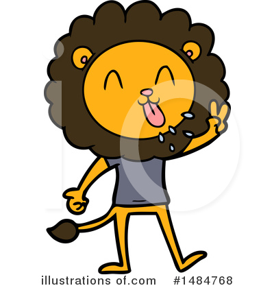 Royalty-Free (RF) Lion Clipart Illustration by lineartestpilot - Stock Sample #1484768