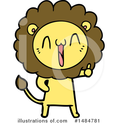 Royalty-Free (RF) Lion Clipart Illustration by lineartestpilot - Stock Sample #1484781