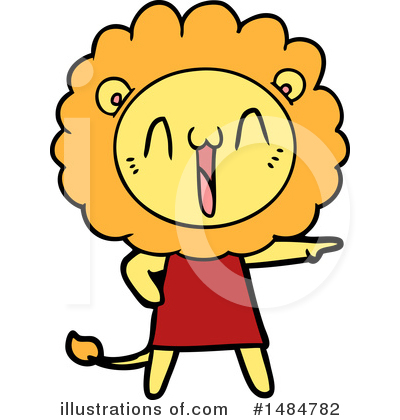 Royalty-Free (RF) Lion Clipart Illustration by lineartestpilot - Stock Sample #1484782
