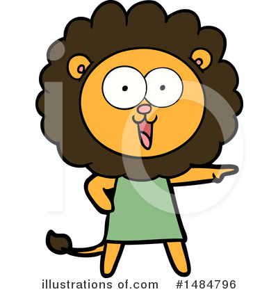 Royalty-Free (RF) Lion Clipart Illustration by lineartestpilot - Stock Sample #1484796