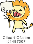 Lion Clipart #1487307 by lineartestpilot