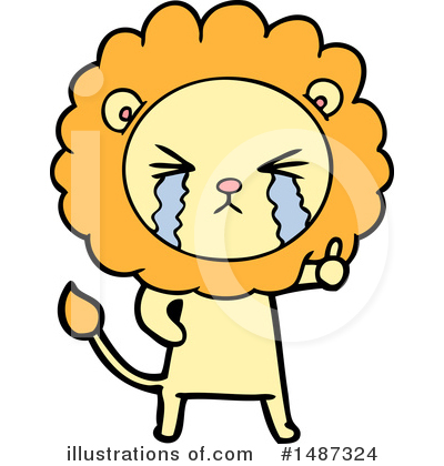 Royalty-Free (RF) Lion Clipart Illustration by lineartestpilot - Stock Sample #1487324