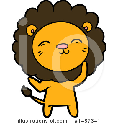 Royalty-Free (RF) Lion Clipart Illustration by lineartestpilot - Stock Sample #1487341