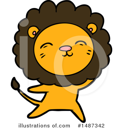 Royalty-Free (RF) Lion Clipart Illustration by lineartestpilot - Stock Sample #1487342