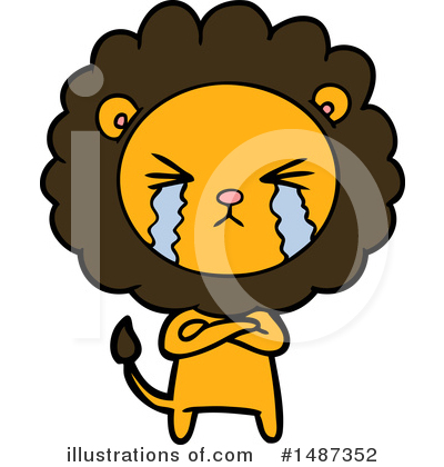 Royalty-Free (RF) Lion Clipart Illustration by lineartestpilot - Stock Sample #1487352