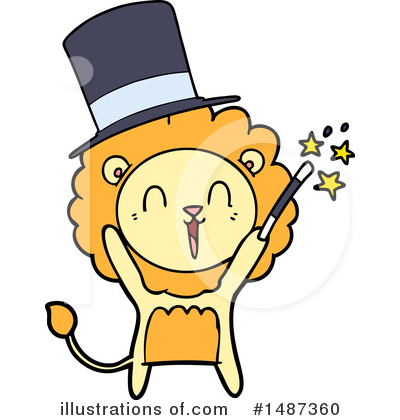 Royalty-Free (RF) Lion Clipart Illustration by lineartestpilot - Stock Sample #1487360