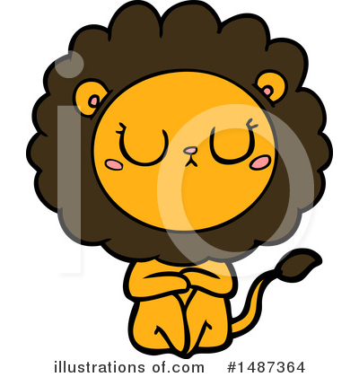 Royalty-Free (RF) Lion Clipart Illustration by lineartestpilot - Stock Sample #1487364