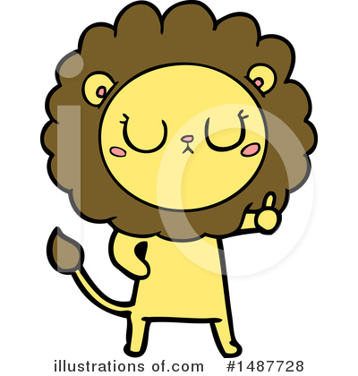 Royalty-Free (RF) Lion Clipart Illustration by lineartestpilot - Stock Sample #1487728