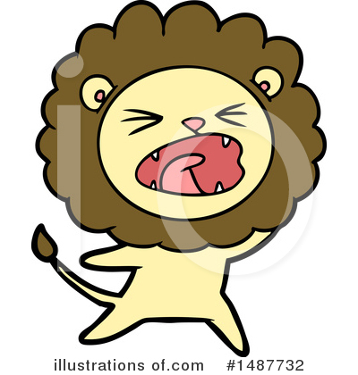 Royalty-Free (RF) Lion Clipart Illustration by lineartestpilot - Stock Sample #1487732