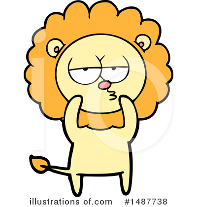Royalty-Free (RF) Lion Clipart Illustration by lineartestpilot - Stock Sample #1487738