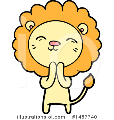 Royalty-Free (RF) Lion Clipart Illustration by lineartestpilot - Stock Sample #1487740