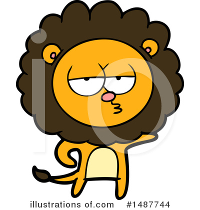 Royalty-Free (RF) Lion Clipart Illustration by lineartestpilot - Stock Sample #1487744