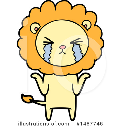 Royalty-Free (RF) Lion Clipart Illustration by lineartestpilot - Stock Sample #1487746