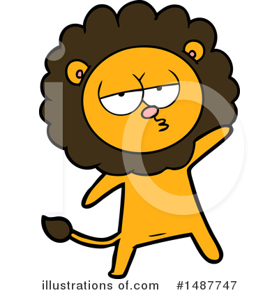 Royalty-Free (RF) Lion Clipart Illustration by lineartestpilot - Stock Sample #1487747